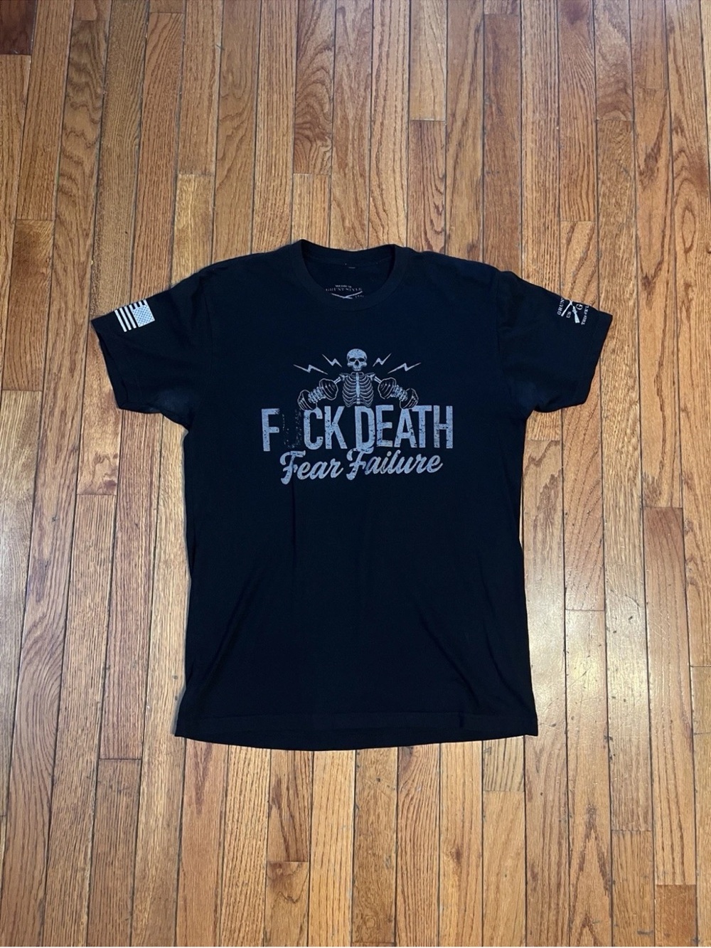 Men’s medium Black Grunt Style T Shirt “Fk Death Fear Failure”